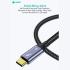 COTECI Thunderbolt 4 Certified USB C to USB C Cable, 8K/4K Display/40Gbps Compatible with USB-4 1M - Black